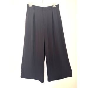 Tronjori Women’s Wide Leg Pleated Front Black Pants Size XL Chic & Flowy